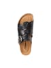 Tamaris Flache Ledersandalen Schwarz