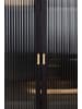 ebuy24 Vitrinenschrank Garis Schwarz 70 x 40 cm