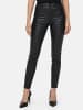 Tazzio Jeans Skinny Fit "F139" - Lederoptik - in Schwarz