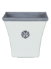 Beliani Outdoor Blumentopf ELATEIA in Weiß/Blau - (W) 32 x (H) 31 x (L) 32 cm