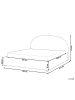 Beliani Doppelbett VAUCLUSE in Beige - (W) 194 x (H) 112 x (L) 214 cm
