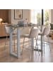 VCM  Bartisch Salia Stehtisch 138 x 80 Salia in Silber / Anthrazit