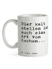Mr. & Mrs. Panda Tasse Bier kalt stellen ist... mit Spruch in Weiß