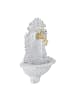 relaxdays Wandbrunnen in Weiß - (B)24,5x (H)40 x (T)13 cm