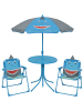 MARELIDA 4-teilige Kindersitzgruppe Haifisch TINO in blau