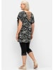 sheego Shirt und Leggings in schwarz-weiß