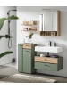 Inn.Furn Badmöbel-Set grün, Evoke Eiche 5-teilig 141 cm, Komplettset in modernem Design