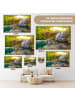MuchoWow Leinwand Bilder Sonniger Wasserfall