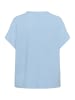Kaffe Kurzarm-Bluse KAmilia in Soft Chambray