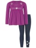 Kidsworld Langarmshirt & Leggings in beere/marine