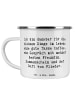 Mr. & Mrs. Panda Emaille Tasse Spruch Dankbarkeit für kleine Din... in Weiß