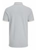 Jack & Jones Polo Shirt JJEPAULOS Sommer Hemd Kragen Pique Cotton in Hellgrau
