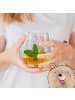 Mr. & Mrs. Panda Tumbler Glas Streichhölzer mit Spruch in Transparent