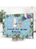 Mr. & Mrs. Panda Adventskalender Pinguin Zocken mit Spruch in Eisblau