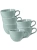Seltmann Weiden 6er Set Milchkaffeetassen Beat Color Glaze in 0,35 l in Arktisblau