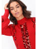 faina Women Sweater in red