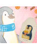 Mr. & Mrs. Panda Wärmflasche Pinguin Frühling Pommes ohne Spruch in Weiß