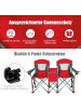 COSTWAY 2-Sitzer Campingstuhl in Rot
