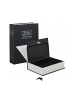 relaxdays Buchtresor in Schwarz - (B)20 x (H)27 x (T)6,5 cm