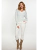 VIRITA Women Pullover in Weiss Hellblau