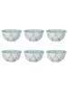 Butlers Schale ORNAMENTS 6er-Set in Grün-Pink