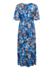 CULTURE Maxikleid CUMADI Feminine in Blue Flower Foil