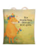 Mr. & Mrs. Panda Tragetasche Fuchs Blumen Design mit Spruch in Weiß