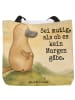 Mr. & Mrs. Panda Reisetasche Schnabeltier Mut Design mit Spruch in Weiß