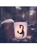 Mr. & Mrs. Panda Windlicht Glas Pinguin Diät ohne Spruch in Transparent