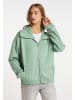 myMo Sweatjacke in Dunkelmint