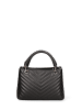 John Richmond Handtasche in BLACK AND  OFF SILVER