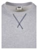 Urban Classics Urban Classics Herren Organic Contrast Flatlock Stitched Crew in grey/darkblue