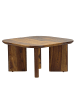 FineBuy Couchtisch in Braun / Sheesham / 60x60x45