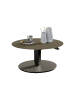 58 aufm Kessel WOHNZIMMERTISCH rund Cathleen 80x80x39 Couchtisch Schwarz/Beigegrau