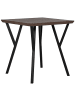 Beliani Esszimmertisch BRAVO in Braun/Schwarz - (W) 70 x (H) 75 x (L) 70 cm