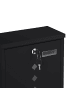 relaxdays Briefkasten mit Zeitungsfach in Schwarz