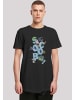 F4NT4STIC Long Cut T-Shirt Long Cut T-Shirt 'Scooby Doo Letters Jumble' in schwarz