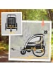 HOMCOM 2 in 1 Kinderanhänger Grau+Schwarz
