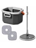 relaxdays Wischmopp-Set in Grau - 6 l