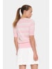 SAINT TROPEZ Kurzarm-Bluse MilanaSZ Gerade Passform in Pink-a-boo Bright