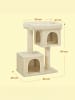Feandrea Katzenbaum Clawfy in Beige - (B)40 x (H)84 x (T)60 cm