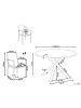 Beliani 5-tlg Gartentisch Set MALETTO/BUSSETO in Schwarz/Transparent/Braun