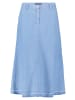 Betty Barclay Jeansrock mit offenem Saum in Light Blue Denim