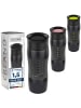 Creano 3x Creano Travel-Mug 400ml Schwarz + Rosa + Grün isolierend aus Edelstahl