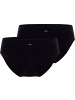 Götzburg Baumwolle, Single-Jersey Slip 2er-Pack in schwarz