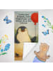Mr. & Mrs. Panda Badehandtuch Pinguin Luftballon Design mit Spruch in Eisblau