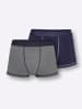WITT WEIDEN Pants in marine + anthrazit-meliert