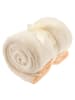 Bieco Kuscheldecke Flausch 70 x 100 cm - Uni E in beige