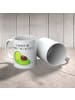 Mr. & Mrs. Panda Becher Avocado Schwangerschaft mit Spruch in Weiß