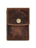 Greenburry Vintage Kreditkartenetui RFID Schutz Leder 7 cm braun